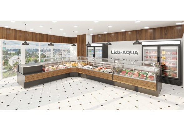 Витрина холодильная-lida-Aqua-2 - фото - 16