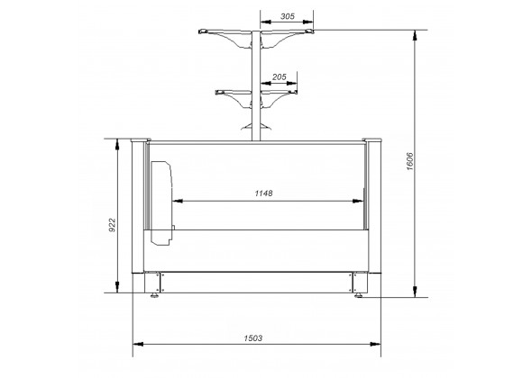 Бонета морозильная Lida-bonet - 2 (выносной холод) - фото - 5