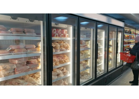 Морозильный шкаф Lida-M с распашными стеклянными дверьми - фото - 7