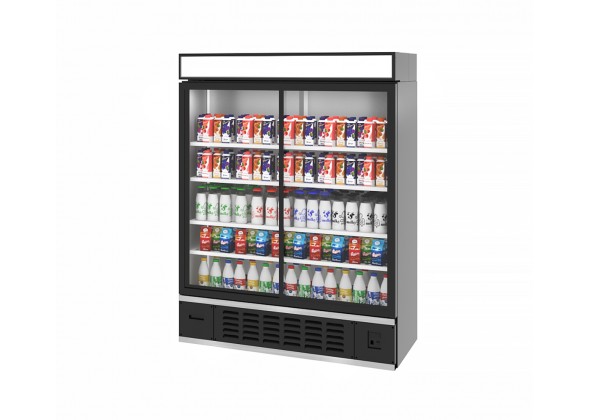 Холодильный шкаф Lida-S с раздвижными стеклянными дверьми купе - фото - 1